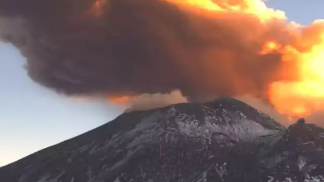 Así se vivió el estallido del volcán Popocatépetl