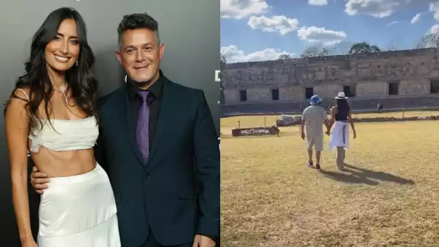 Alejandro Sanz visitó Uxmal junto a su novia Rachel Valdéz
