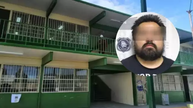 El maestro fue captado por una cámara de seguridad