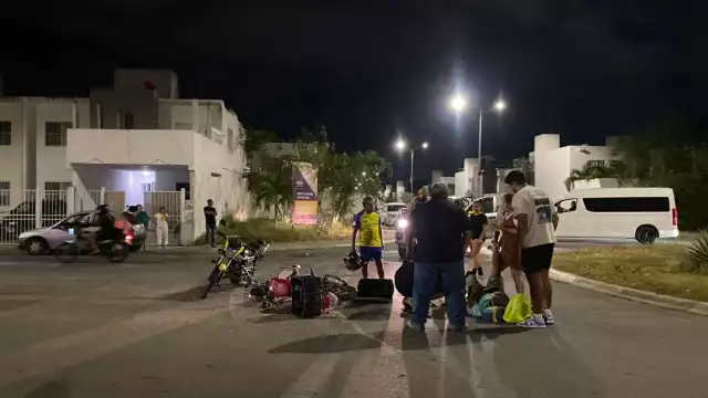 Llegaron elementos de la Dirección de Tránsito para el deslinde de responsabilidades y, de entrada, detener al conductor al detectar que iba con aliento alcohol.