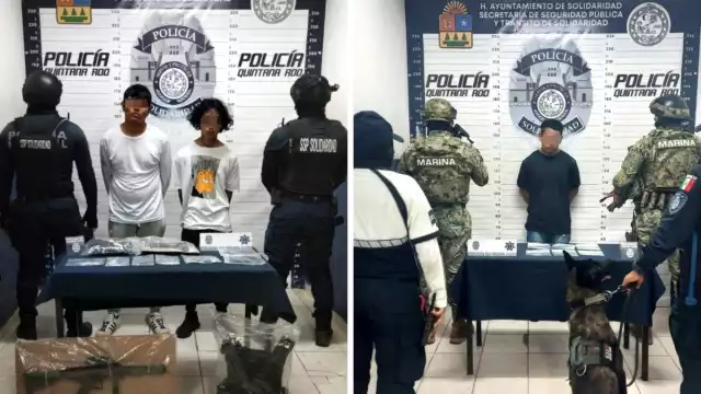 Los detenidos son originarios de Tabasco y Chiapas