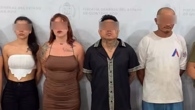 Los cuatro detenidos están relacionados con narcomenudeo y otros delitos en Quintana Roo