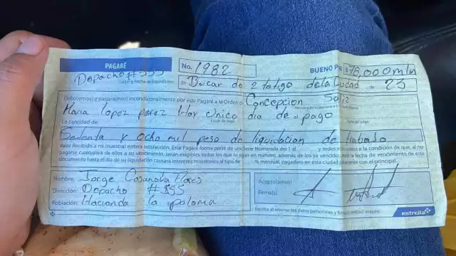 Les dejó en prenda sus pertenencias, al ir al banco a cambiarlo
