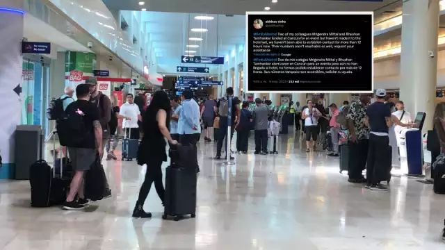 Los chicos habían aterrizado en Cancún, el 8 de mayo a las 18:00 horas