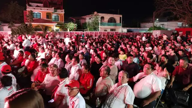 Así luce la explanada del Movimiento de Regeneración Nacional (Morena) en Campeche