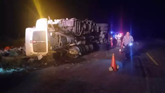 El accidente solo dejo daños materiales