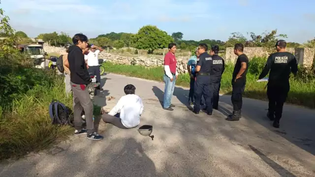 Oficiales de Motul abanderaron la zona para evitar algún otro hecho de tránsito