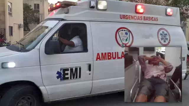 El hombre lesionado fue trasladado al hospital
