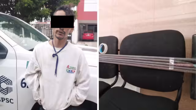 El ladrón intentó darse a la fuga al verse descubierto