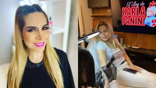 Karla Panini mostró sus nuevos tatuajes en su cuenta de Instagram, lo que desató las críticas