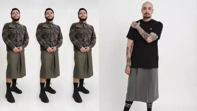 Baron crea faldas para hombres con diferentes estilos y cuerpos