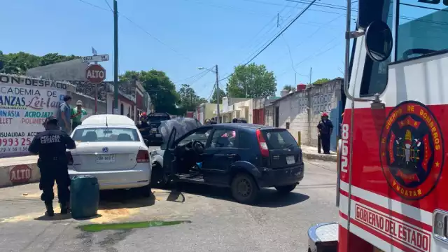 La conductora fue trasladada al hospital para una mejor valoración