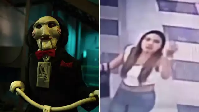 La mujer se puso violenta en la taquilla del cine