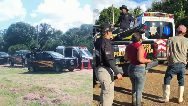La pareja fue atendida por paramédicos de la SSP Yucatán