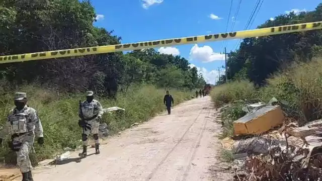 Elementos de la Guardia Nacional acordonaron la zona