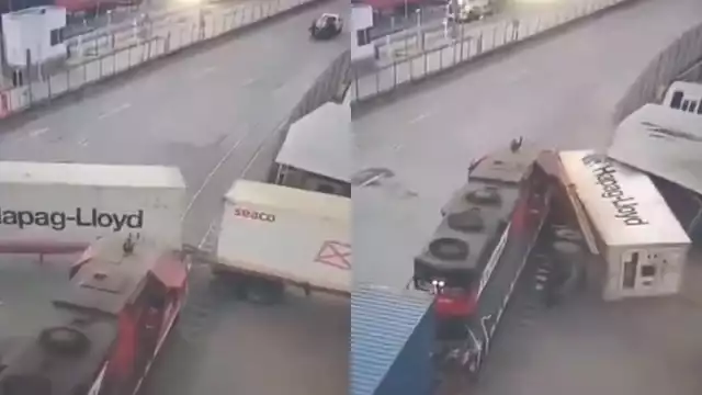 Ninguna persona resultó herida pese a lo aparatoso del accidente