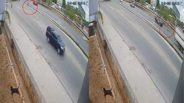 En el video se observa como el hoy occiso cruzó el Periférico, sin la debida precaución, cerca de las 18:00 horas. 