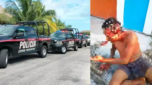 El lesionado (recuadro) mencionó que un grupo de personas con las que se encontraba ingiriendo bebidas alcohólicas, lo drogaron y trataron de matarlo a golpes.