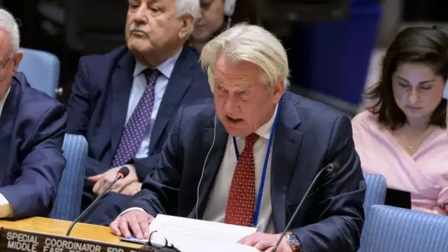 Tor Wennesland, coordinador especial de la ONU para el Proceso de Paz en Oriente Medio