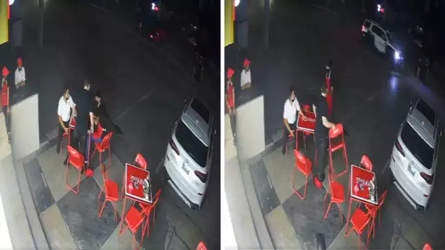 La cuenta que denuncia el hecho asegura que se trata de un socio de la taquería