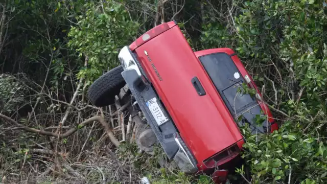 El joven resultó con lesiones en el accidente
