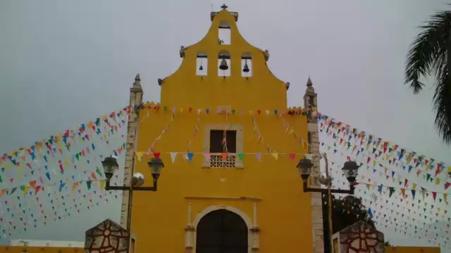 El trayecto concluye en el Santuario de la Virgen, ubicado en el primer cuadro del municipio de Tetiz
