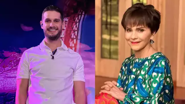 El presentador no tuvo piedad contra la conductora. Foto: Especial