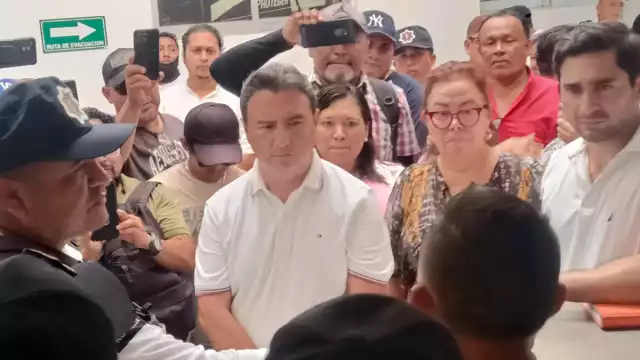 Los policías tomaron las instalaciones de la Secretaría en durante la mañana del sábado