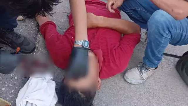 El percance se suscitó en la intersección de las avenidas Galaxias del Sol y Lakín