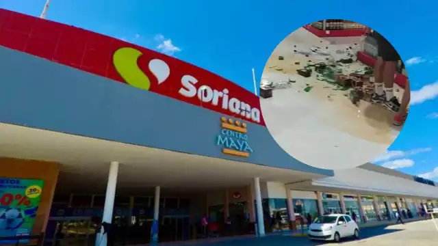 El video de unos jóvenes que tiraron botellas en un Soriana de Playa del Carmen si hizo viral en TikTok