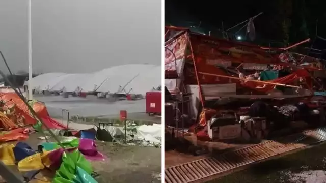 Tras los destrozos no se reportaron lesionados o muertos