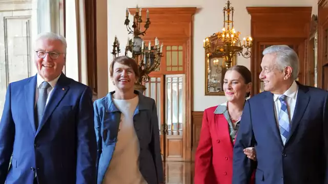 Hablamos sobre economía, comercio, justicia y paz: AMLO tras reunión con presidente de Alemania