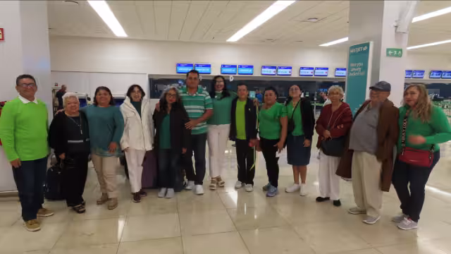 La gente está muy contenta y emocionada, dado que es un viaje que comenzaron a organizar desde el mes de septiembre