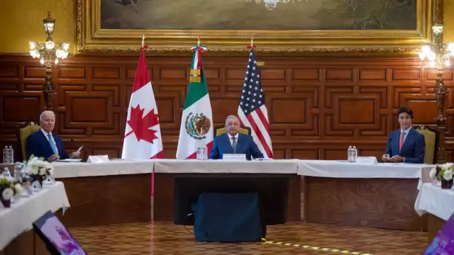 México sostuvo una reunión trilateral con Estados Unidos y Canadá en Palacio Nacional