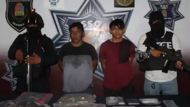 Los hombres intentaron escapar al ver a la Policía