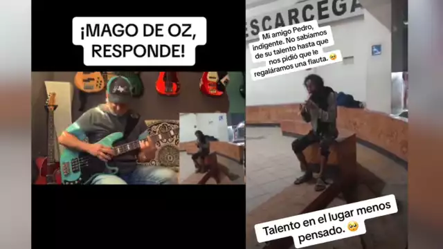 Bajista de Mago de Oz responde duo en TikTok a indigente