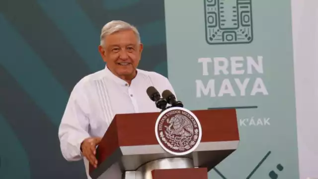 Andrés Manuel López Obrador aseguró que el Tren Maya es una obra del pueblo de México hecha con inversión pública y sin solicitar créditos