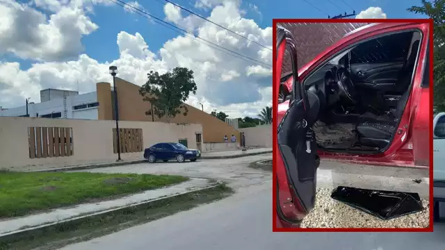 Los delincuentes forzaron la cerradura y dañaron la puerta