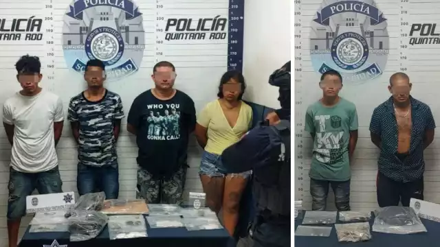 Además de drogas les fueron halladas armas de fuego