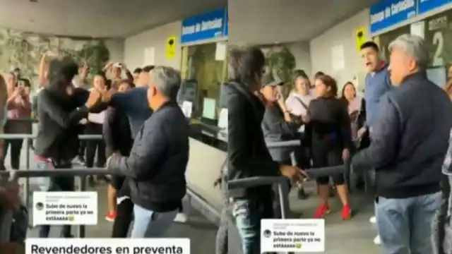 Dos hombres comenzaron a pelearse por boletos para el concierto de Luis Miguel