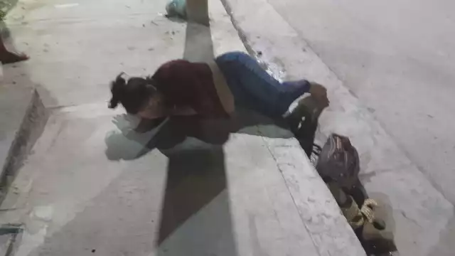 La mujer negó ser trasladada a la Cruz Roja para la asistencia médica