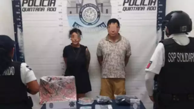 Los dos detenidos quedaron a disposición de la FGE Quintana Roo
