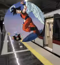 Gokú va a recibir a los pasajeros del Tren Ligero de Guadalajara