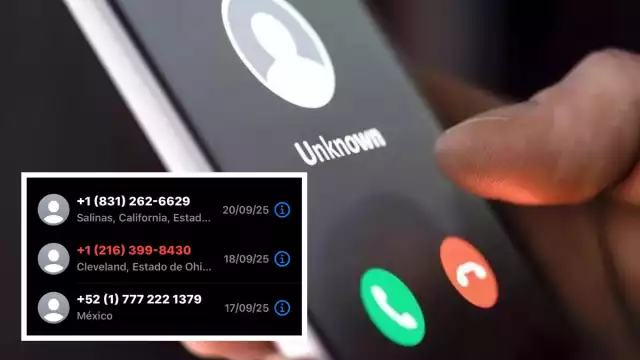 Las llamadas tienen lada internacional de Estados Unidos u otros países