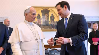 Marco Rubio se reúne con el papa León XIV en el Vaticano tras tensiones entre Trump y la Santa Sede