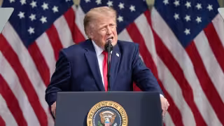 Presidente Trump usa conmemoración del 11S para defender guerra contra Irán y promete impedir que obtenga armas nucleares