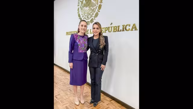 La gobernadora de Guerrero, Evelyn Salgado, acudió este jueves a la reunión de Seguridad que encabeza la presidenta Claudia Sheinbaum en Palacio Nacional