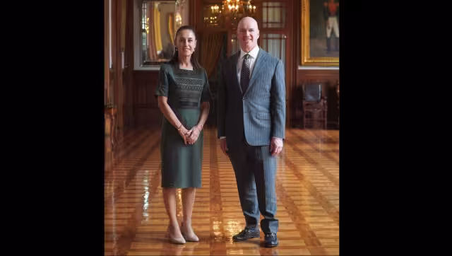 La presidenta Claudia Sheinbaum recibió en Palacio Nacoinal a Ben Horowitz, cofundador y socio general de la firma financiera Andreessen Horowitz