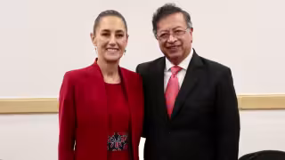 Elecciones, plataformas digitales e inteligencia artificial fueron los temas de los que hablaron la presidenta Claudia Sheinbaum y Gustavo Petro