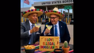 Casa Blanca usa imagen con IA para burlarse de Schumer y Jeffries en el 5 de Mayo; demócratas responden a Trump